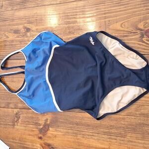 Dolfin Blue One Piece Swimsuit Size Medium